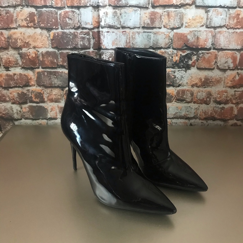 ALDO Areicia Patent Leather Pointy Stiletto Boots